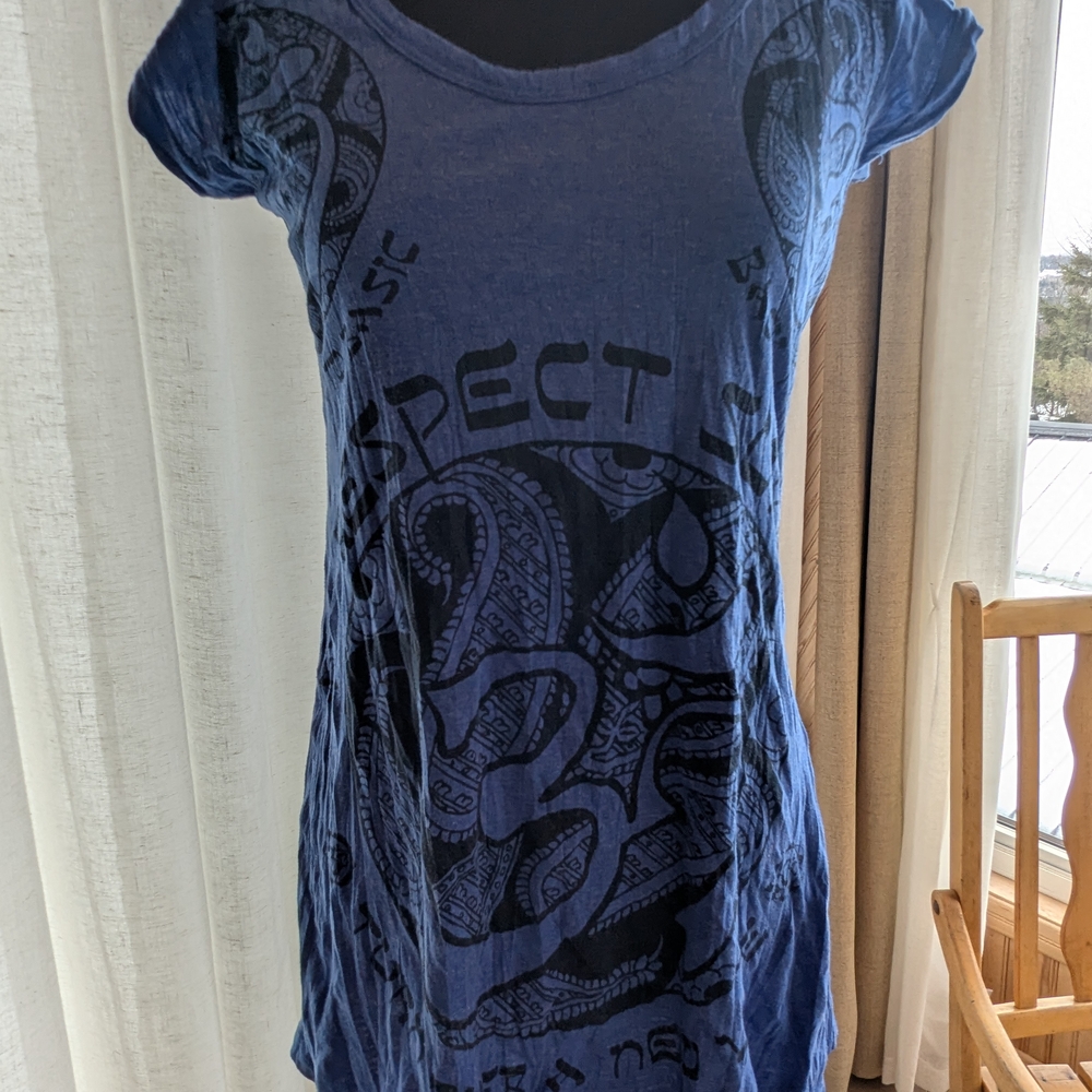 Blue Graphic Women's Top